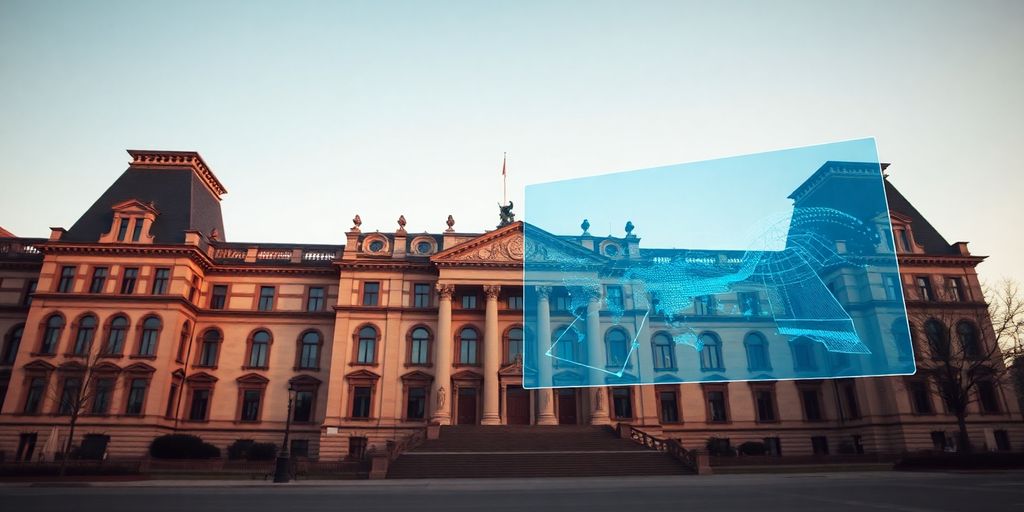 Historisches Gebäude trifft moderne Technologie