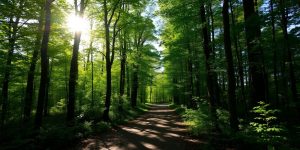 Waldweg nach Brand