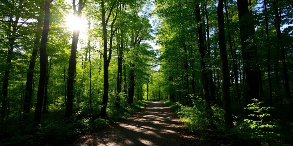 Waldweg nach Brand