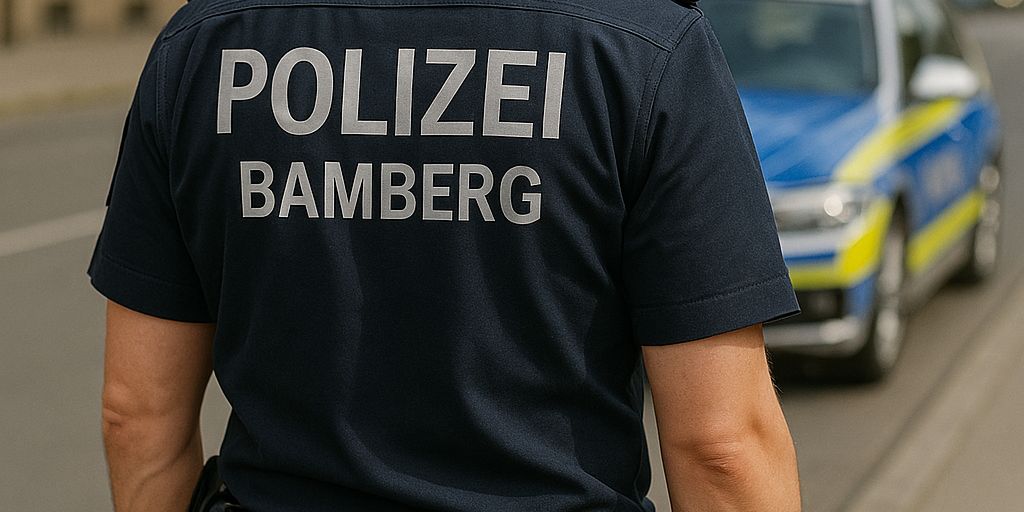 A police officer stands near a police vehicle in urban area.