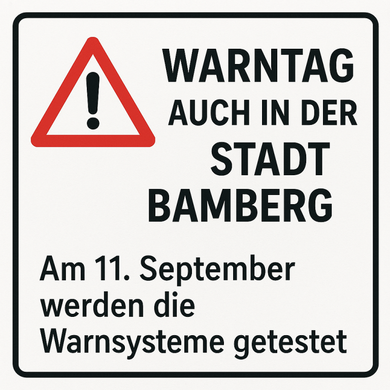 Ruhe bewahren! Donnerstag ist Warntag!