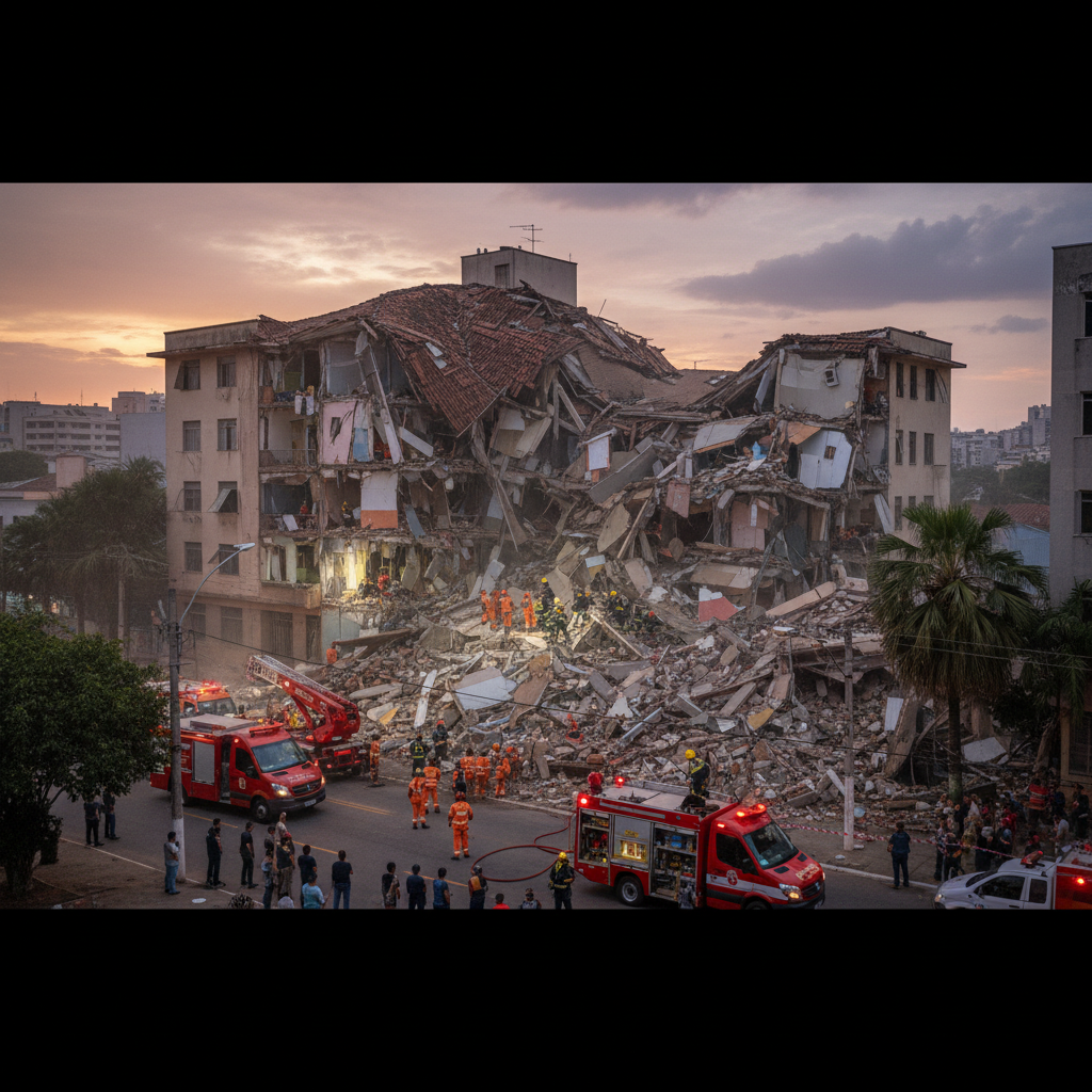 Mehrere Tote nach Einsturz eines Seniorenheims in Brasilien
