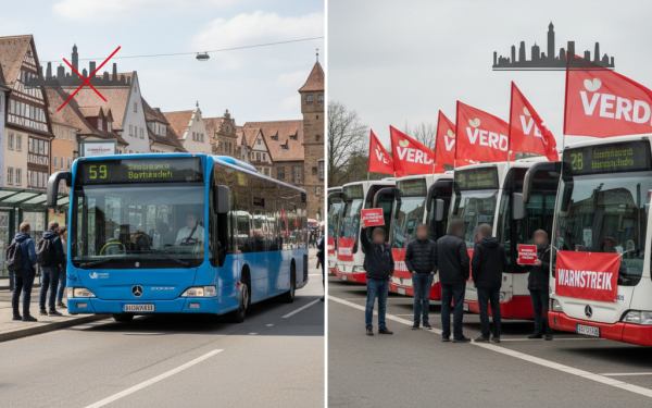 Neue Warnstreiks im Nahverkehr angekündigt – Bamberg bleibt verschont