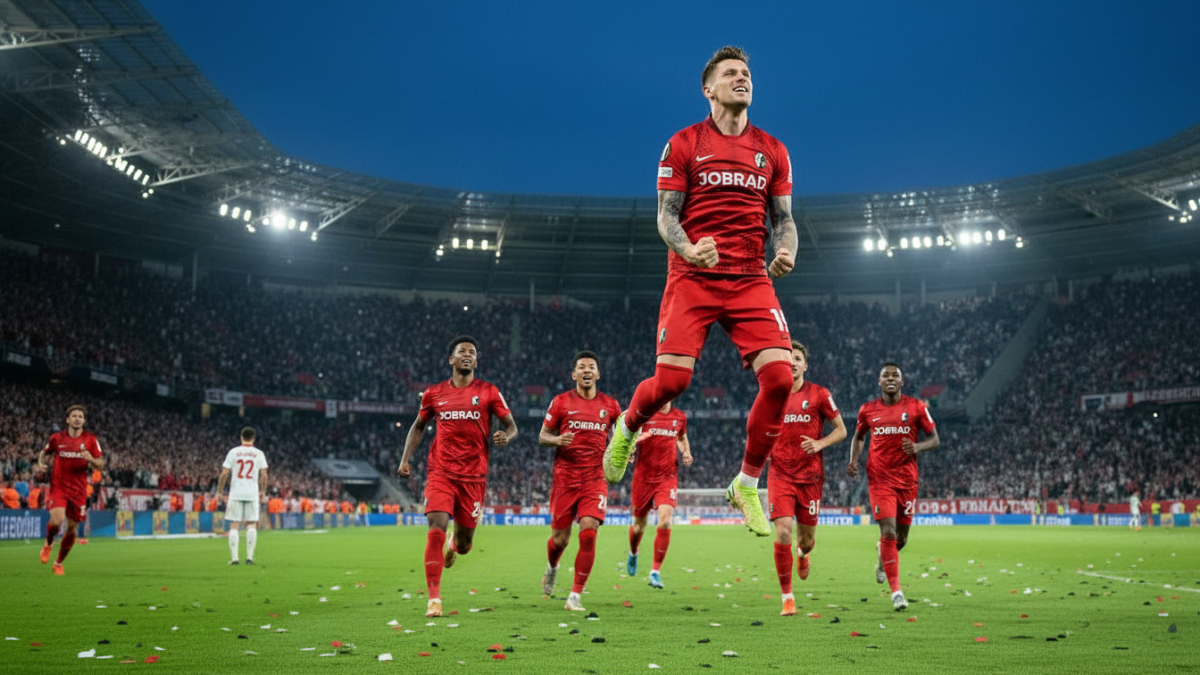 SC Freiburg krönt sich mit spätem Treffer zum Europa-League-Finalisten
